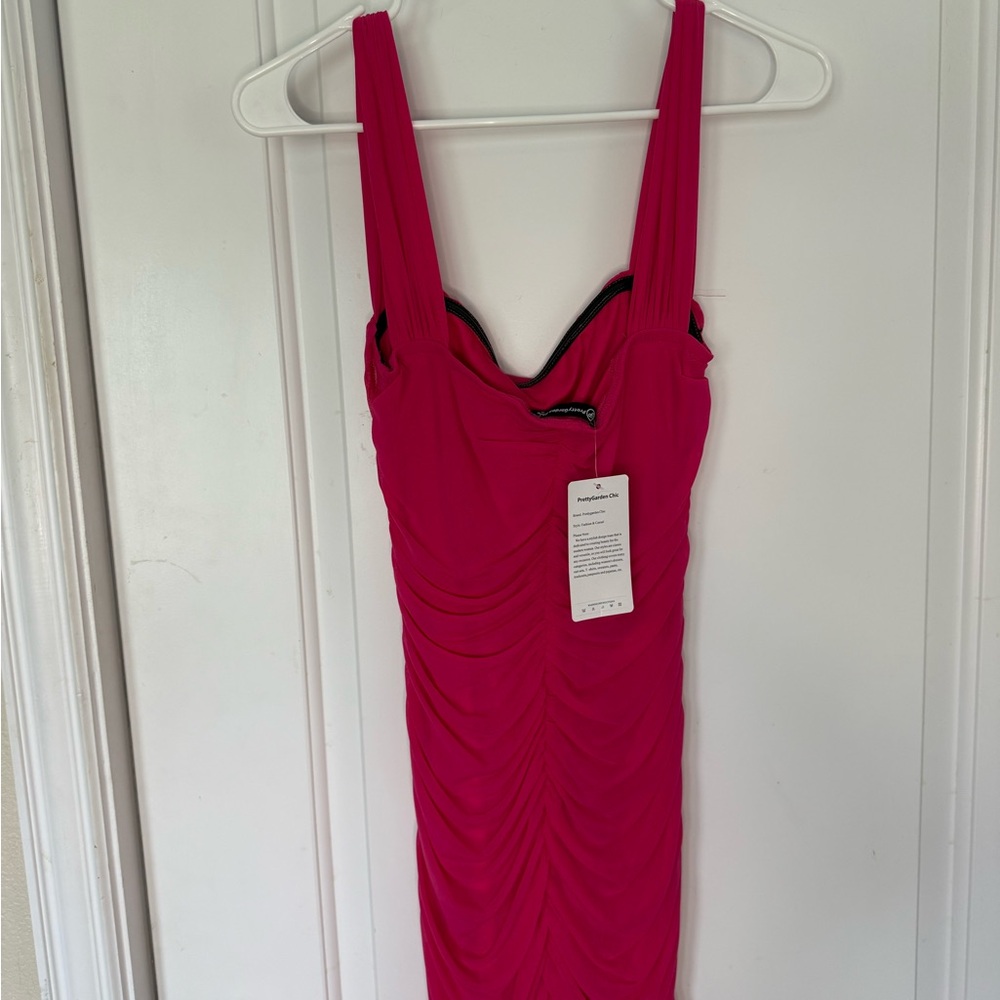Chic Magenta Dress- prettygarden women size S, new with tags - Picture 5 of 13